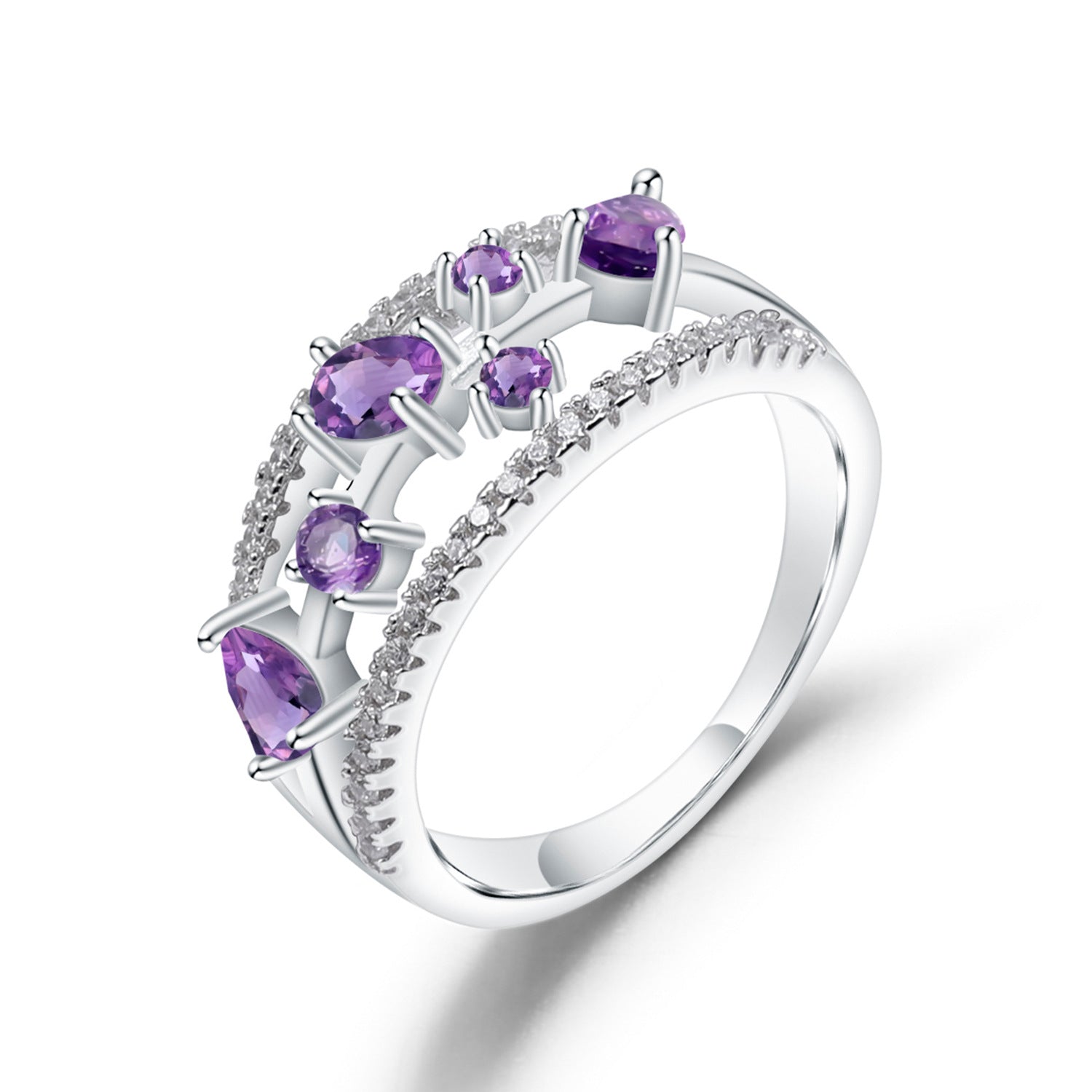 Amethyst Stackable Ring - HERS