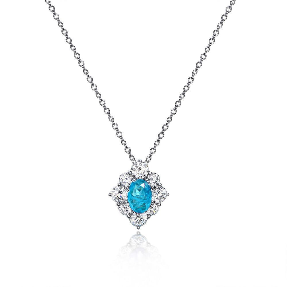 Paraiba Tourmaline Diamond Jewelry Set