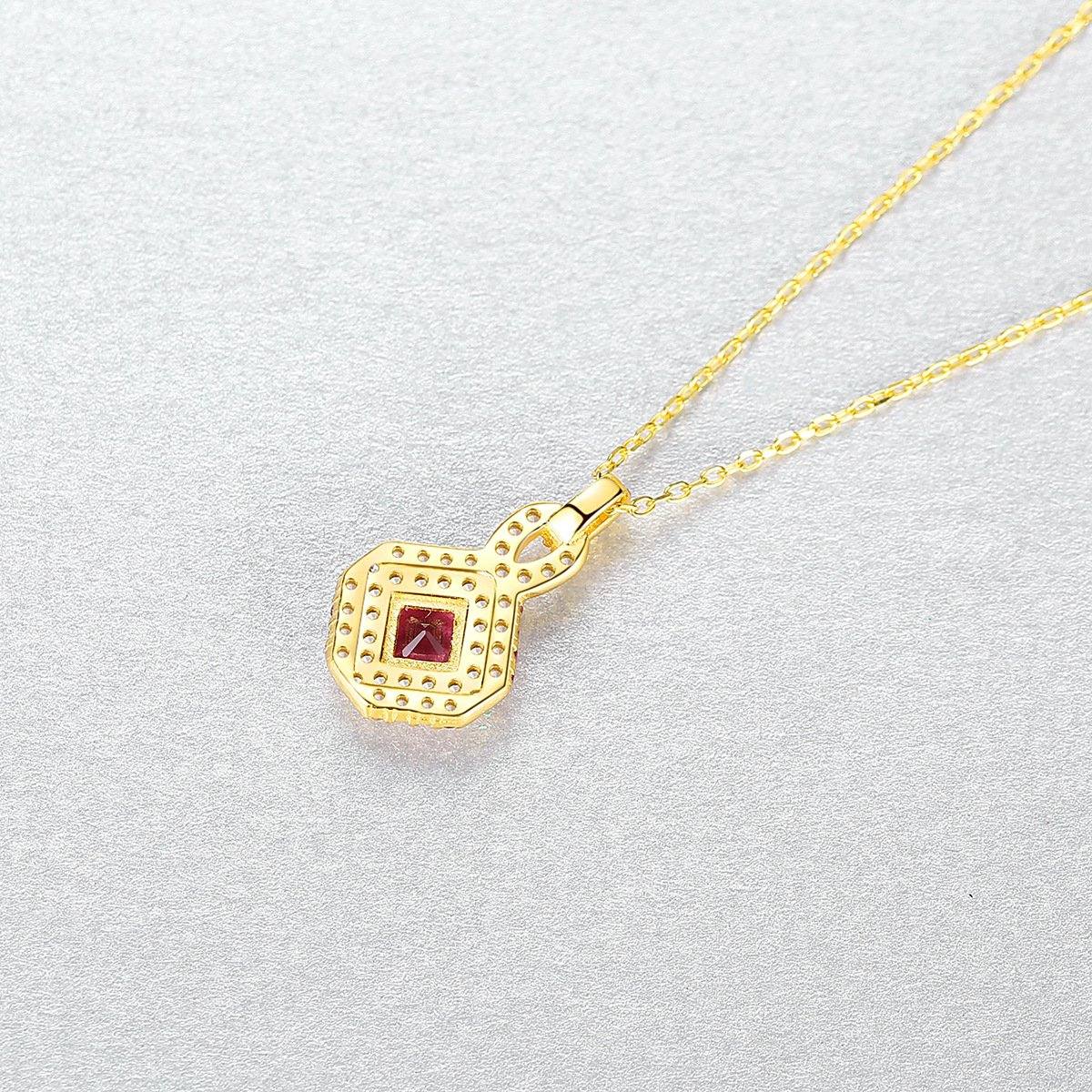 Vintage Gold Ruby Necklace - HER'S