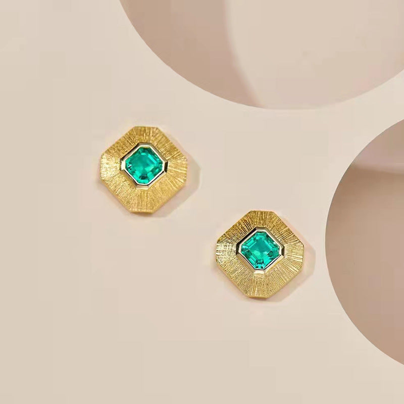 Real Emerald Studs