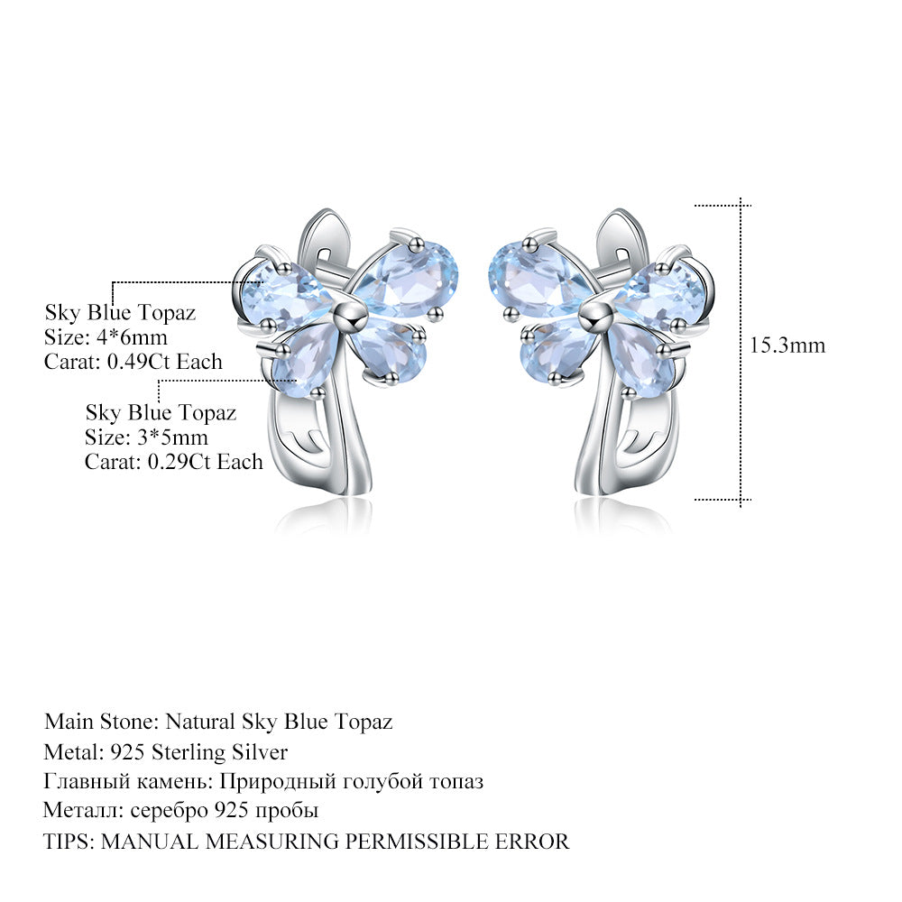 Light Blue Topaz Earrings - HERS