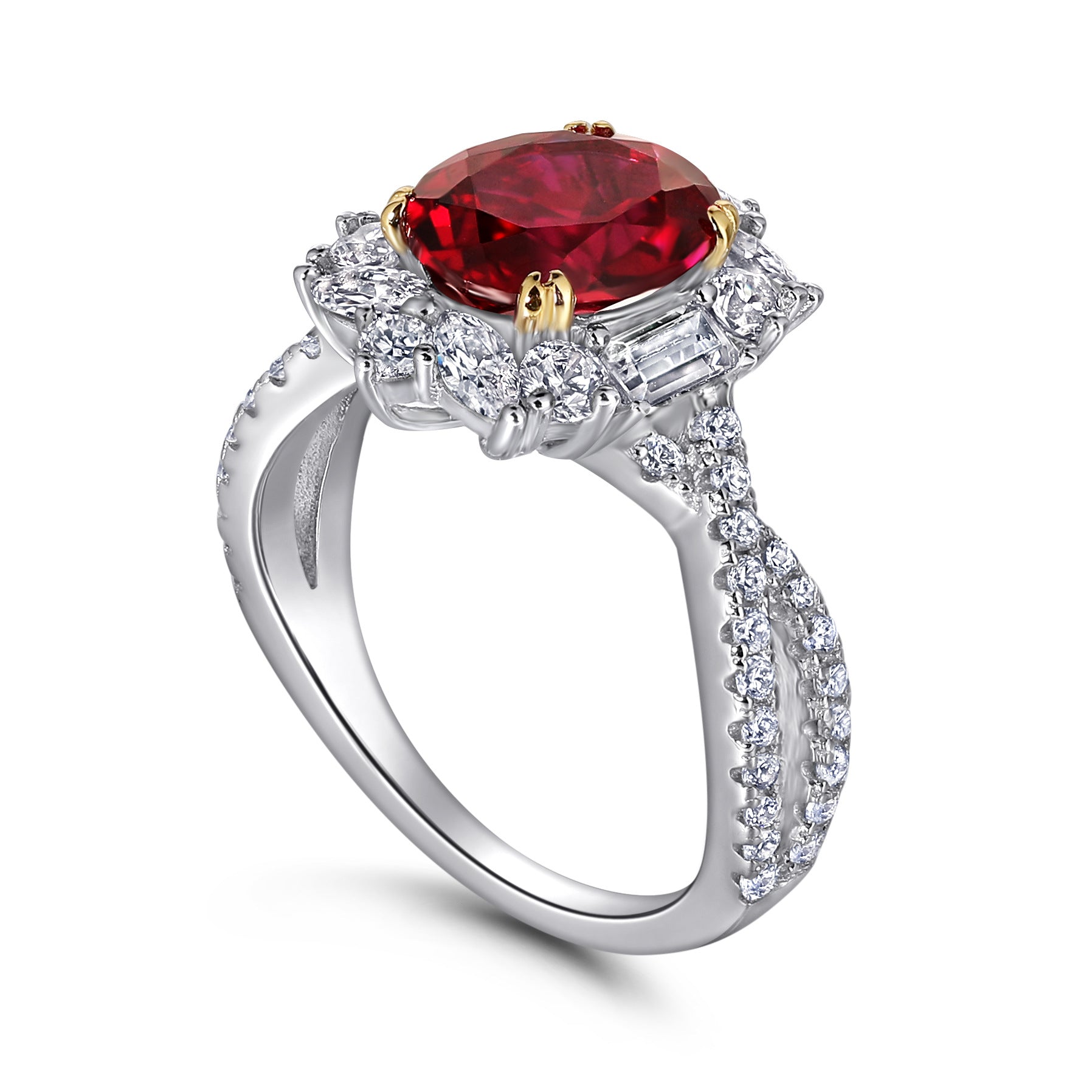 Vintage Red Ruby Ring