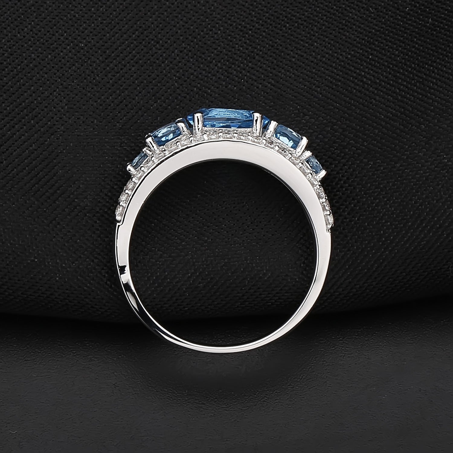 Blue Topaz Eternity Ring - HERS