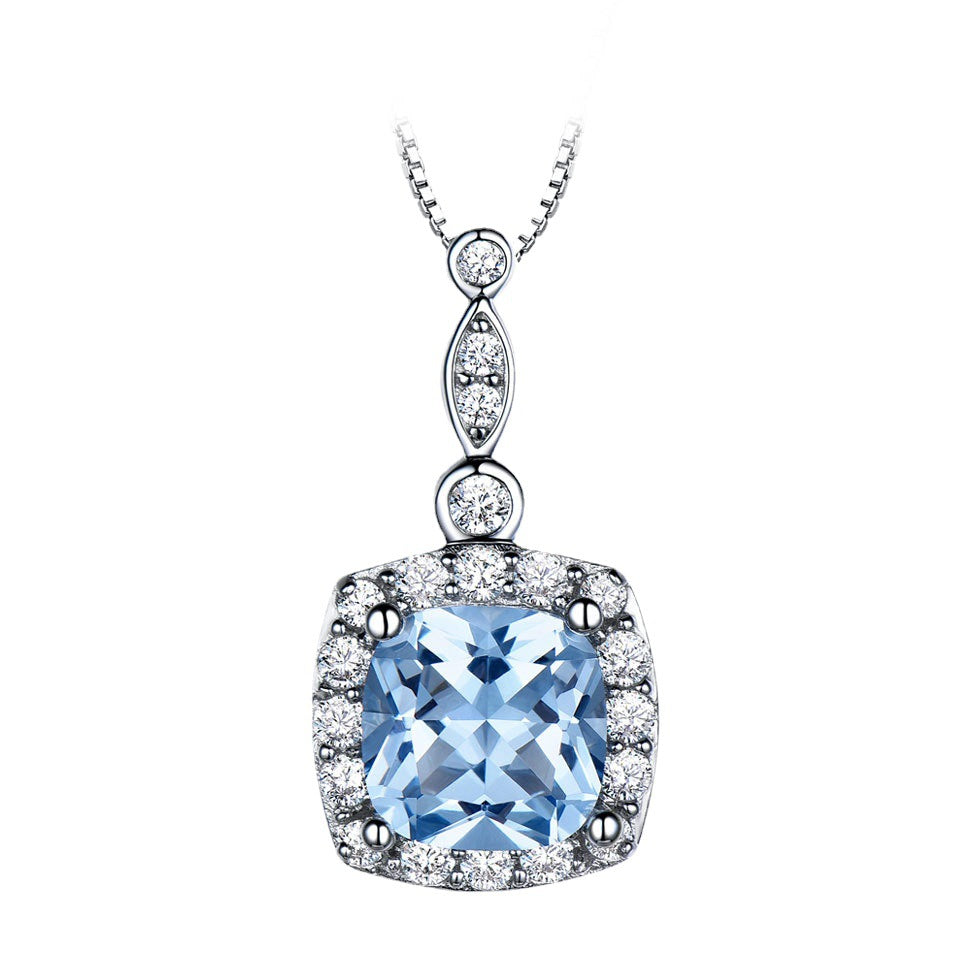 Sky Blue Topaz Necklace