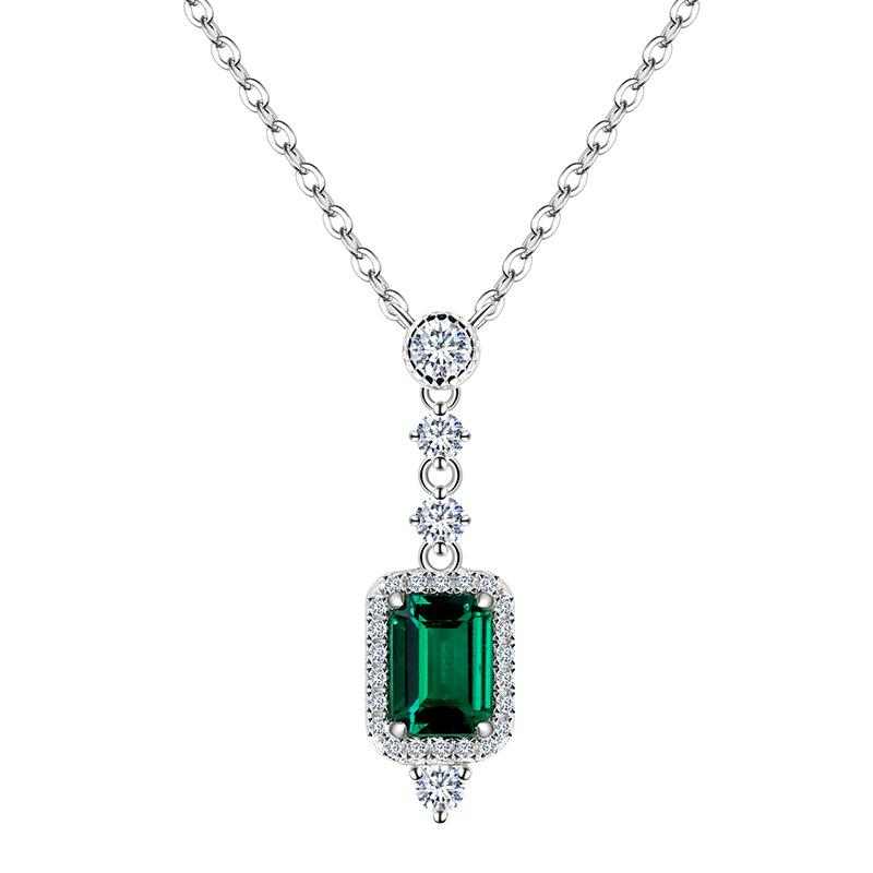 Emerald Pendant Necklace - HERS