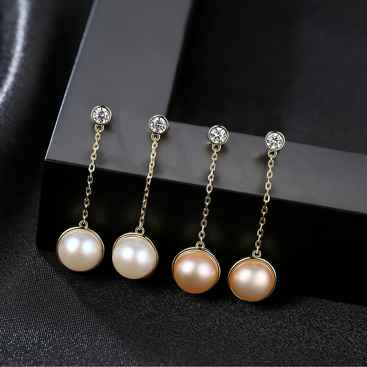 Pearl Chain Earrings - HERS