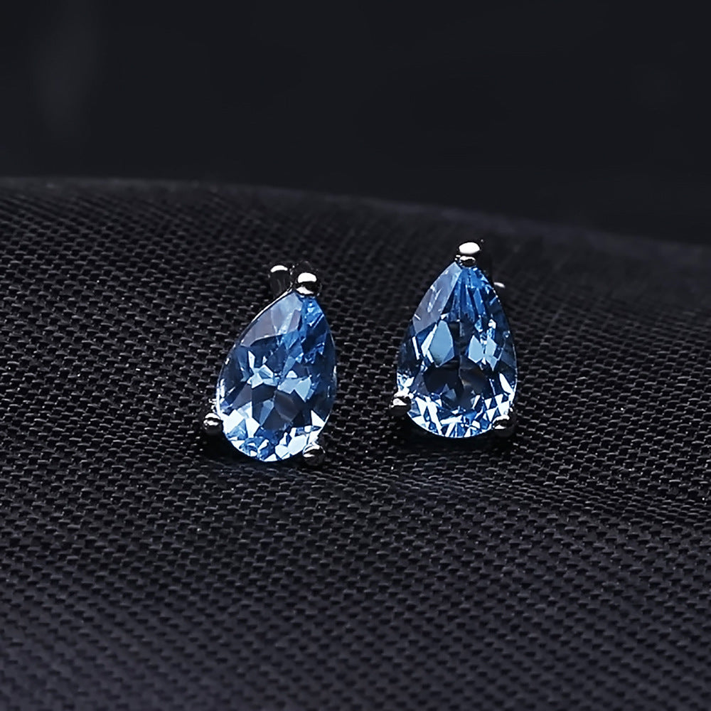 Blue Topaz Studs - HERS