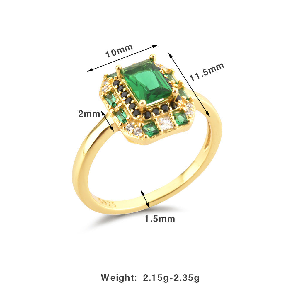 Vintage Art Deco Emerald Ring