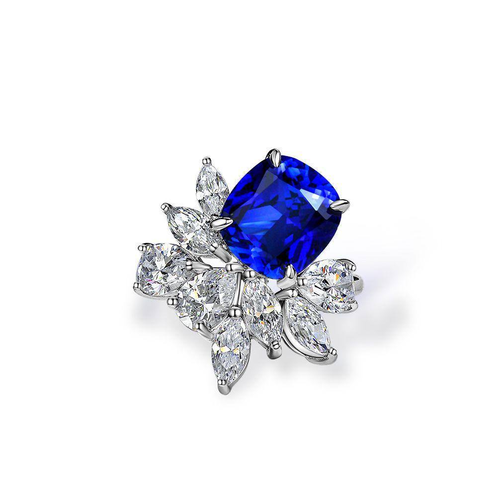 Sapphire Ring with Diamonds - HER'S