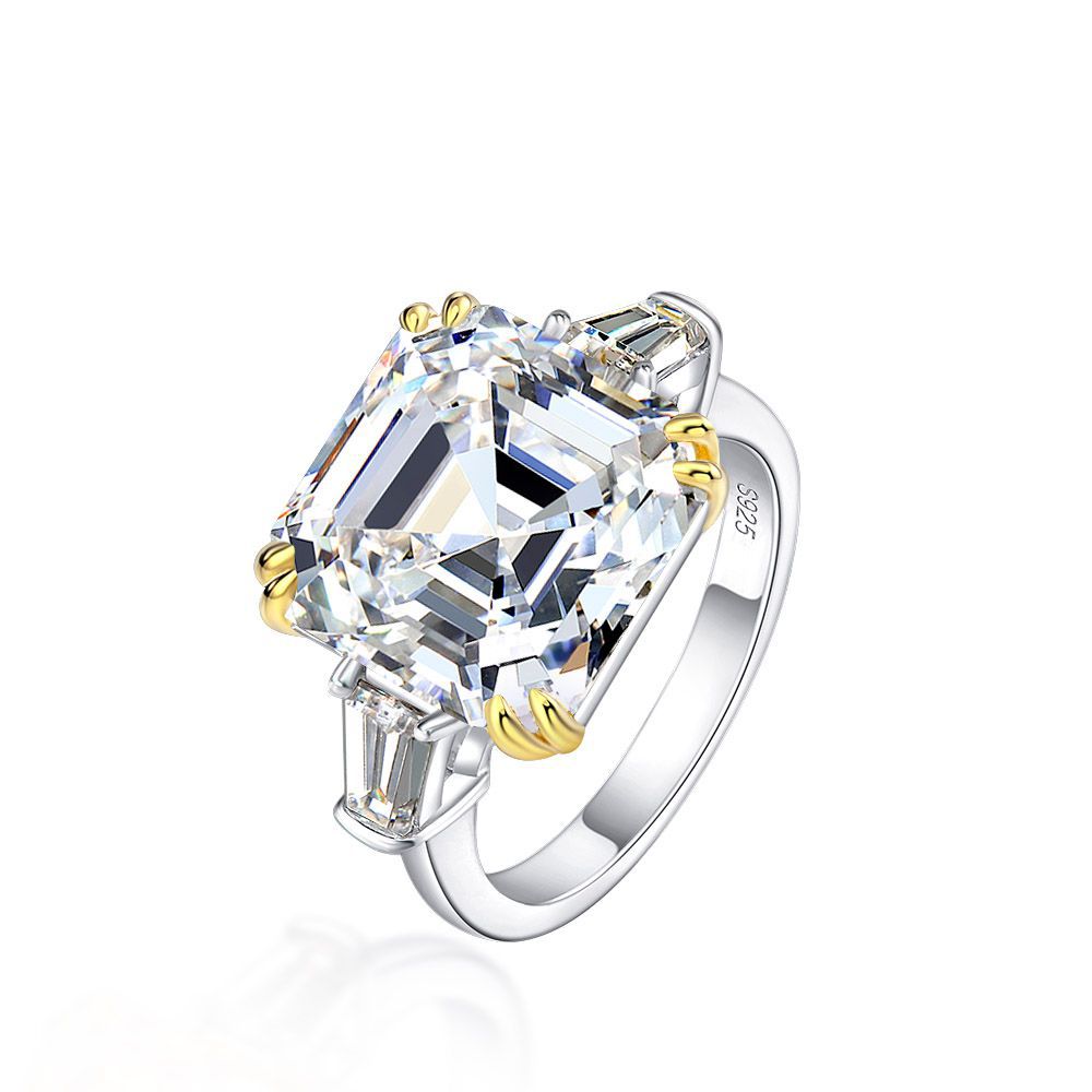 Asscher Cut Diamond Engagement Ring - HERS