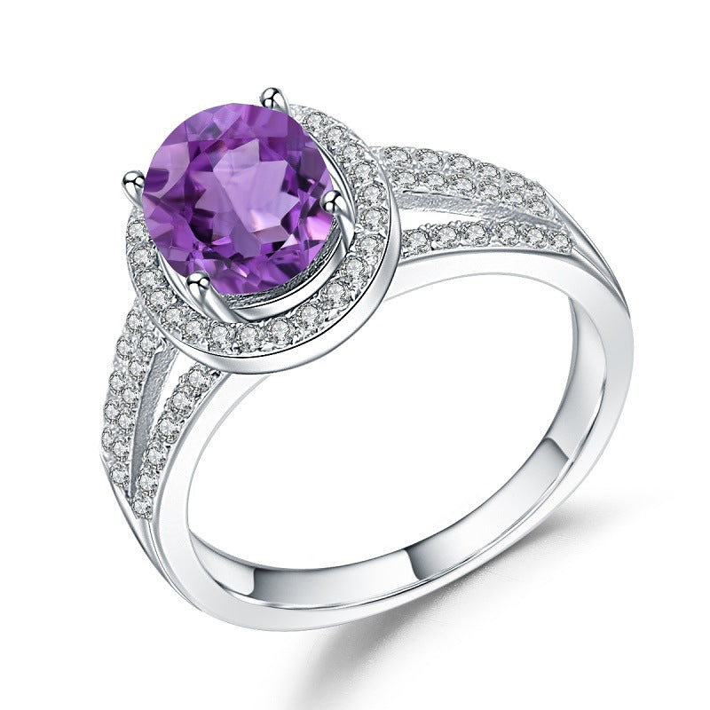 Oval Amethyst Ring - HERS
