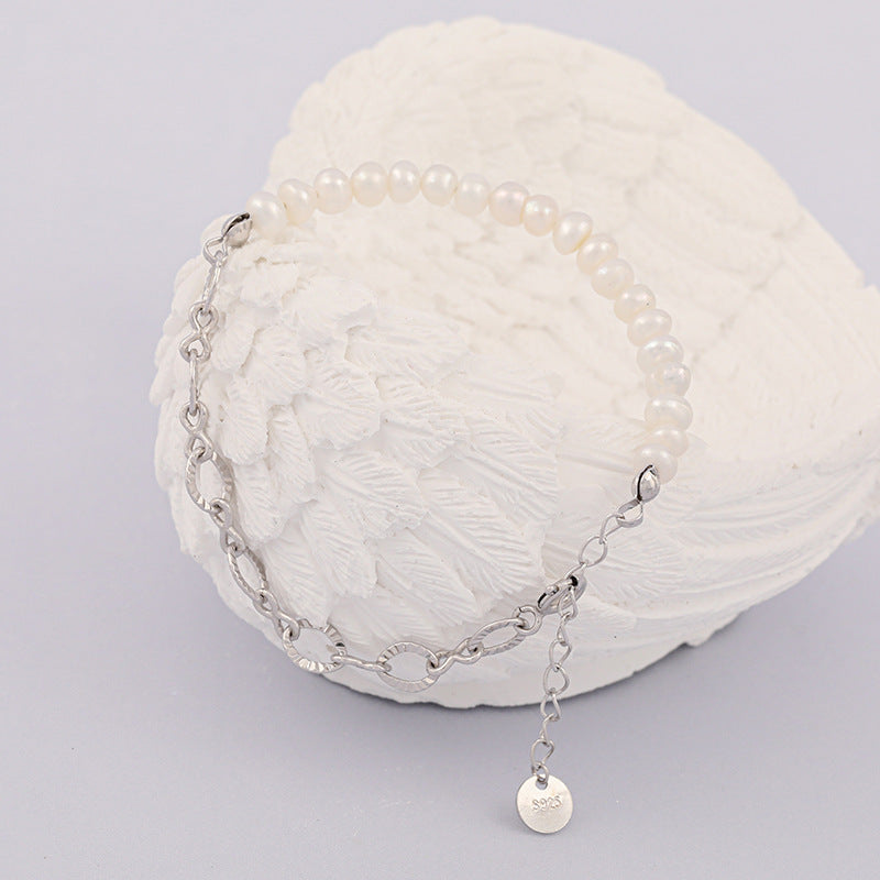 Baroque Pearl Chain Bracelet - HERS