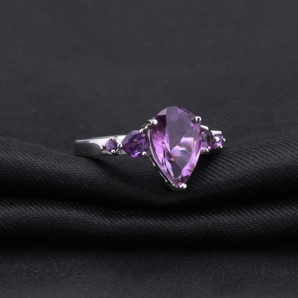 Amethyst Engagement Ring - HERS