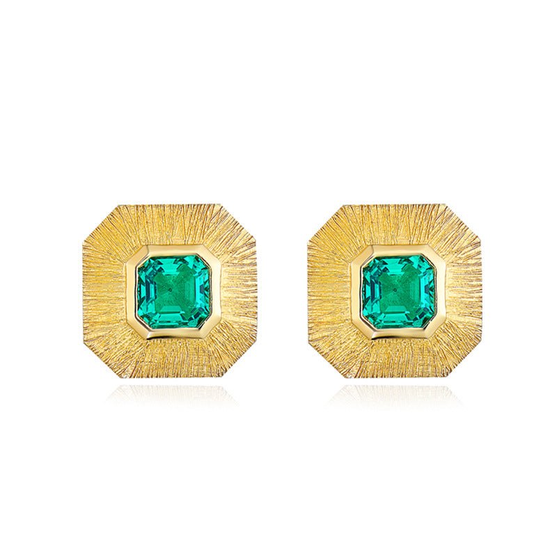 Real Emerald Studs