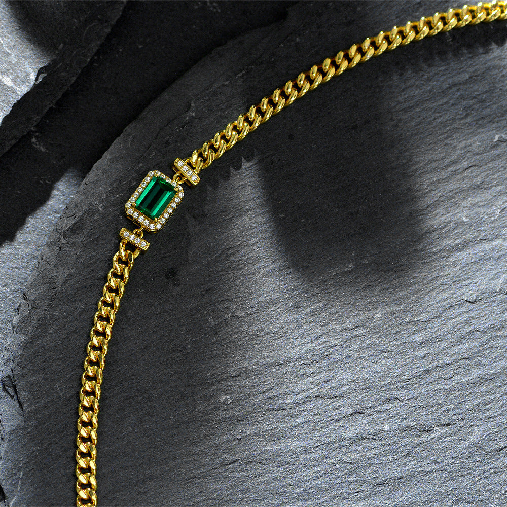 Gold and Emerald Necklace - HERS