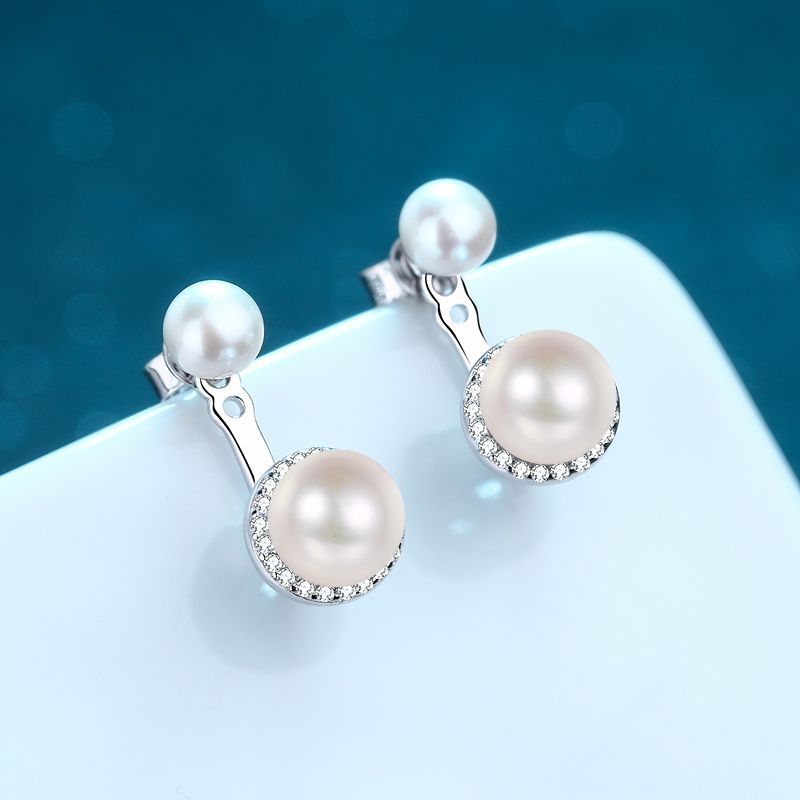 Double Sided Pearl Earrings - HERS