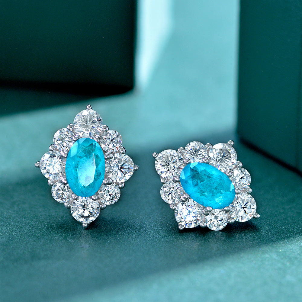 Paraiba Tourmaline Stud Earrings - Main Image