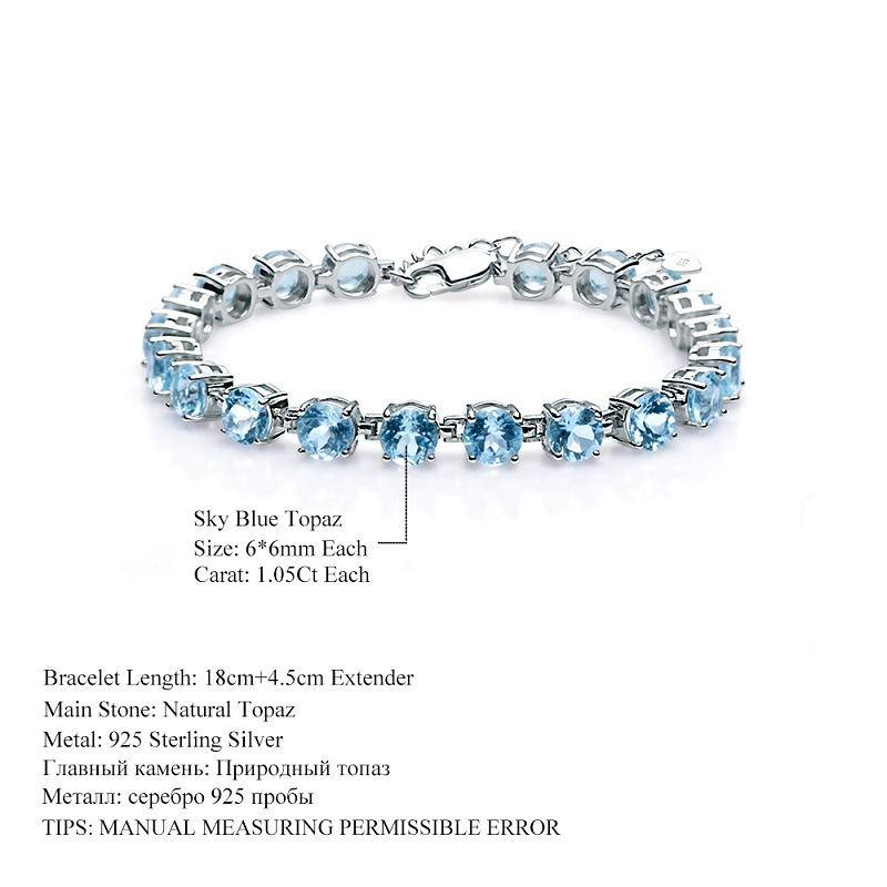Blue Topaz Tennis Bracelet - HERS