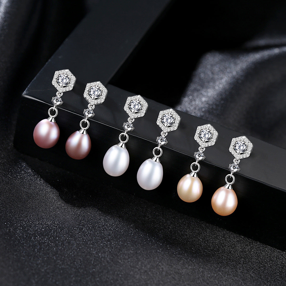 Freshwater Cultured Pearl Bridesmaid Earrings - HERS