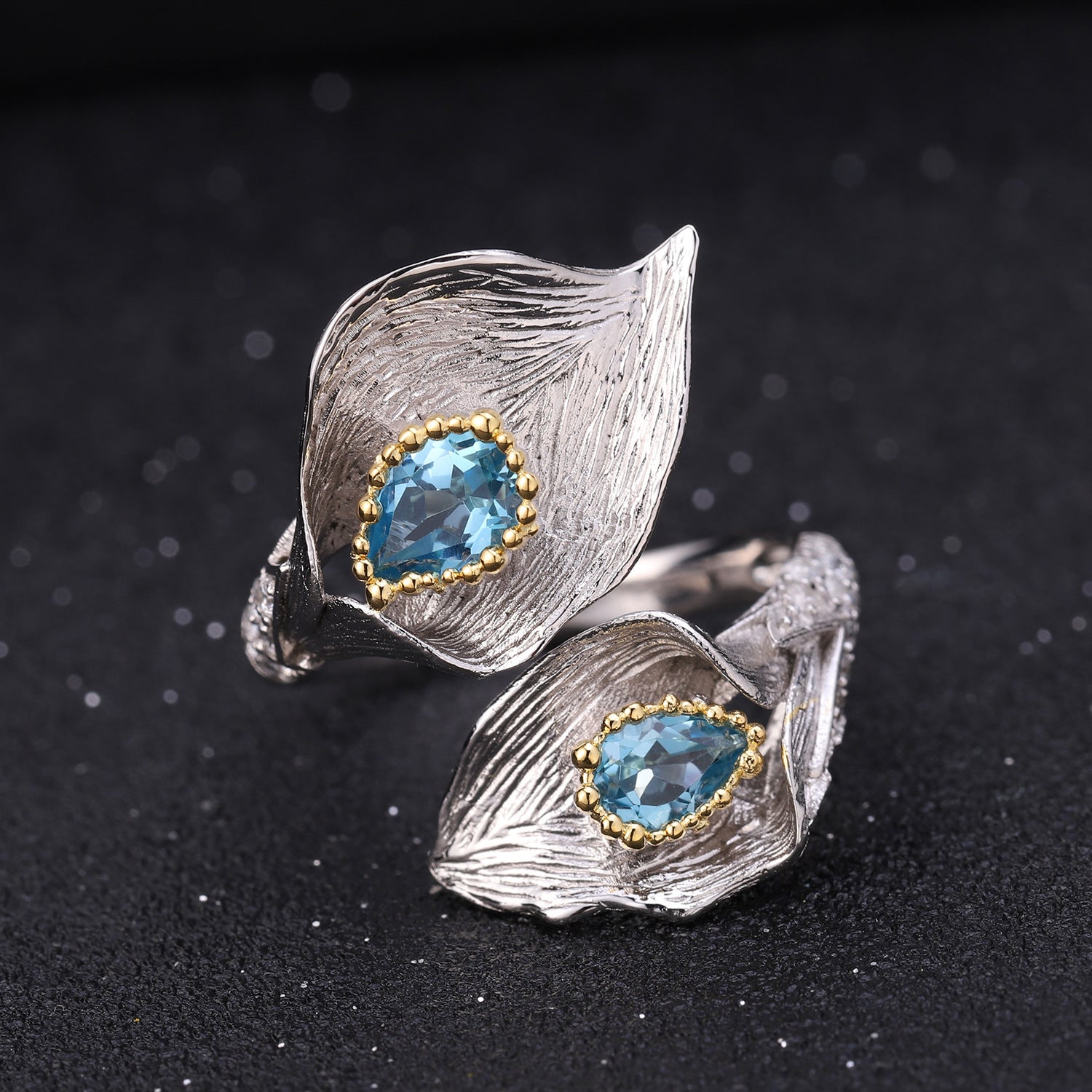 Antique Blue Topaz Ring - HERS