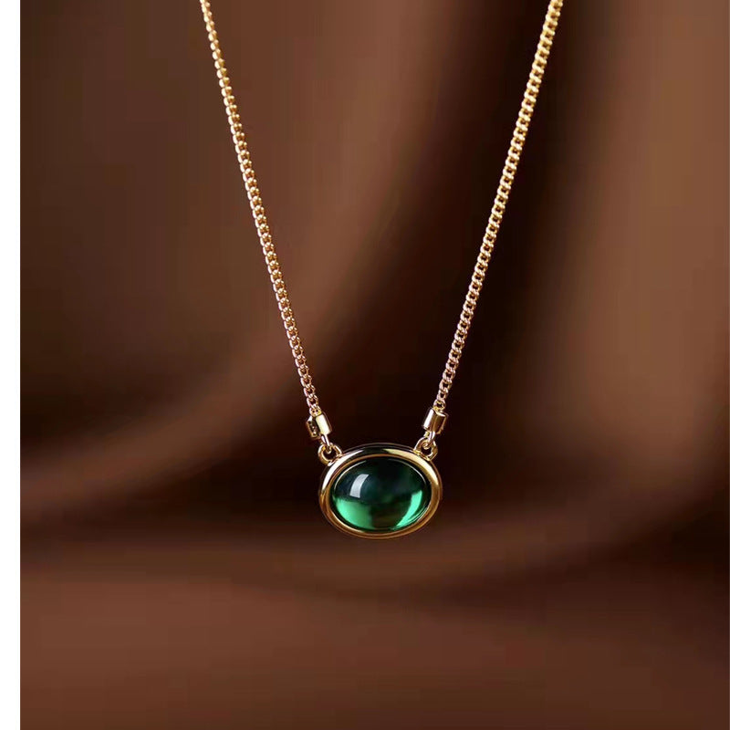 Gold Emerald Necklace - HERS
