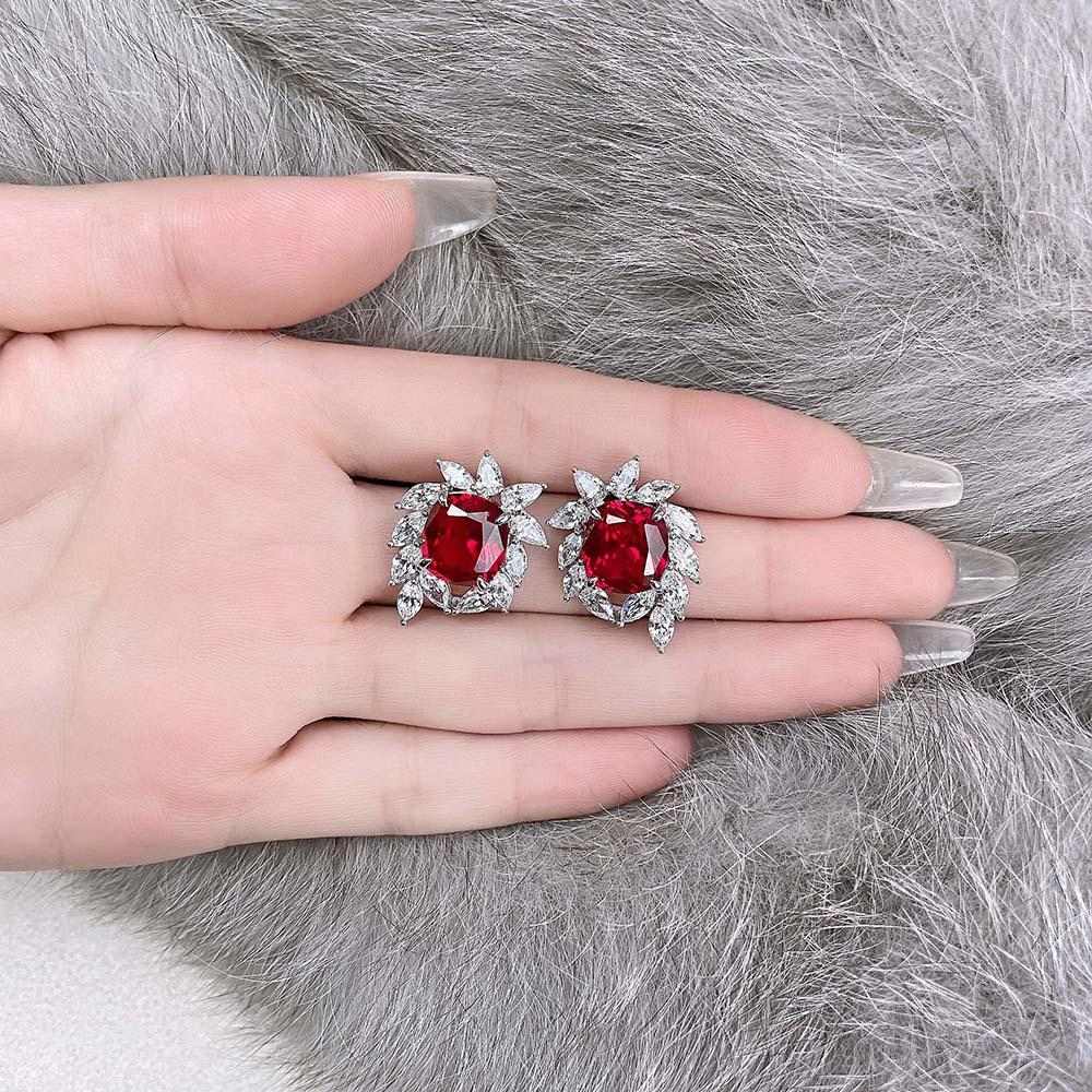 Ruby Stud Earrings - HER'S