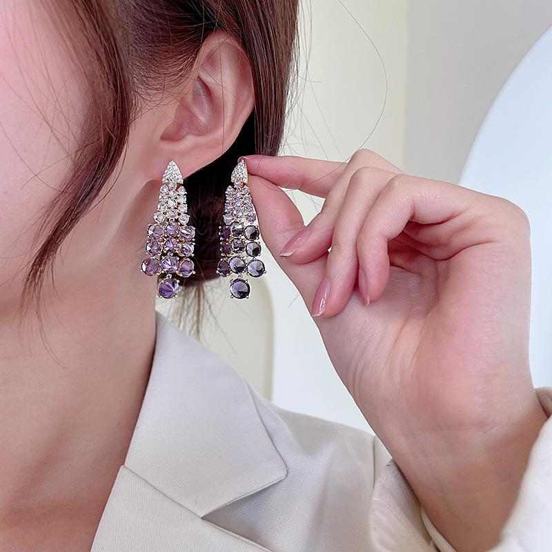 Grape Bunch Shape Earrings - HERS