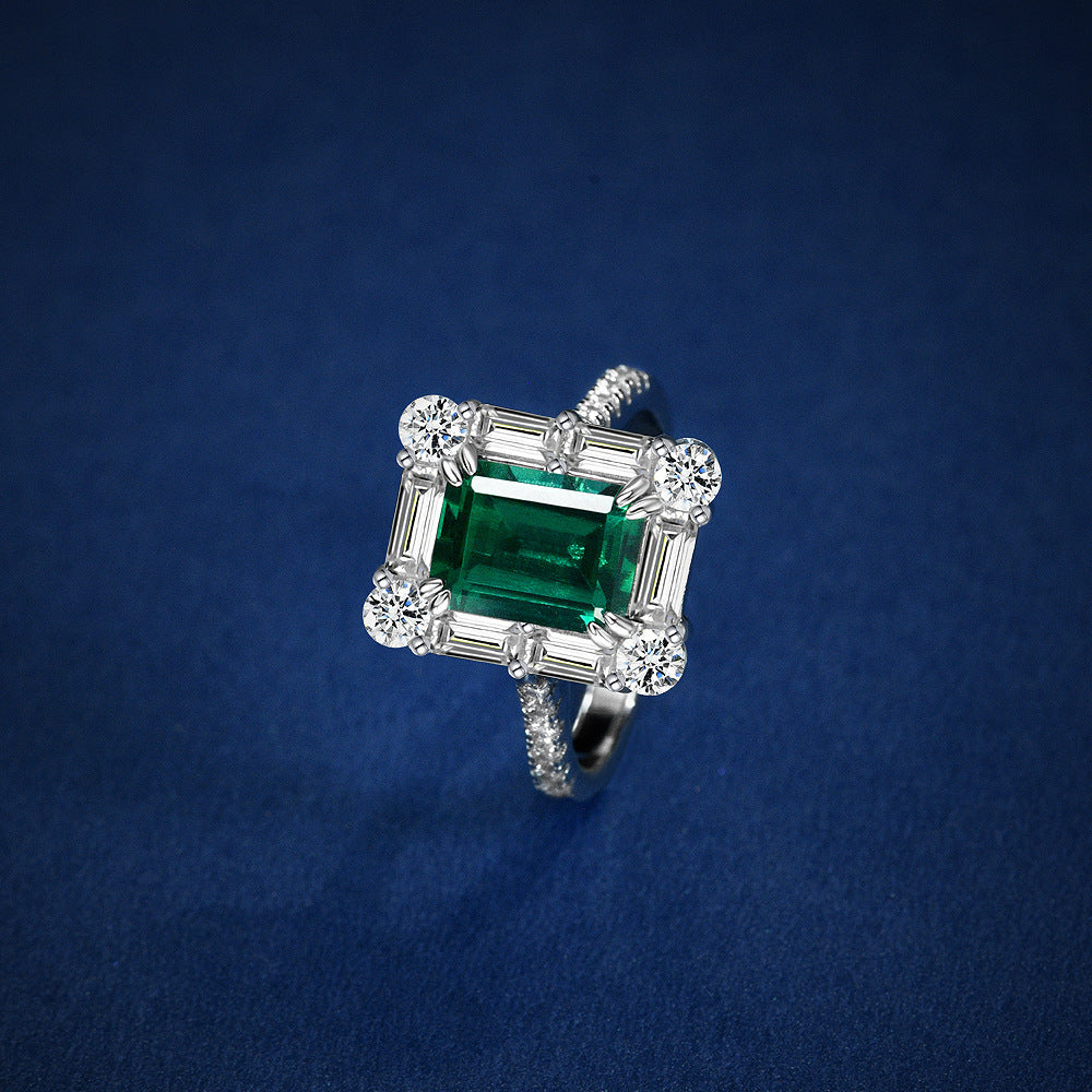 Rectangle Emerald Ring