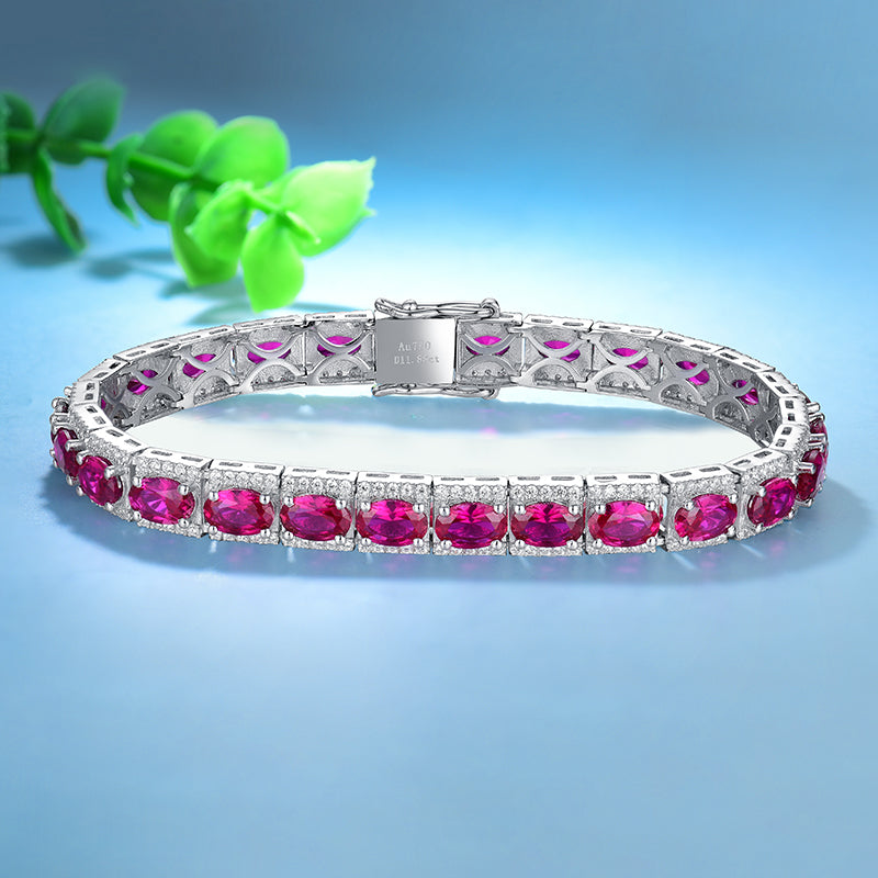 Ruby Stone Bracelet