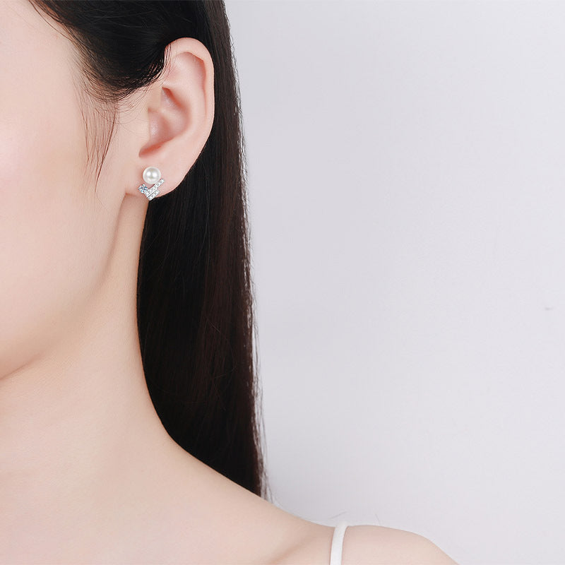 Freshwater Pearl Stud Earrings - HERS