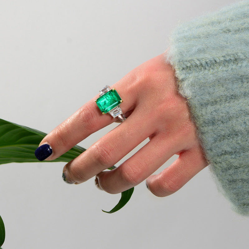 Emerald Baguette Ring - HERS