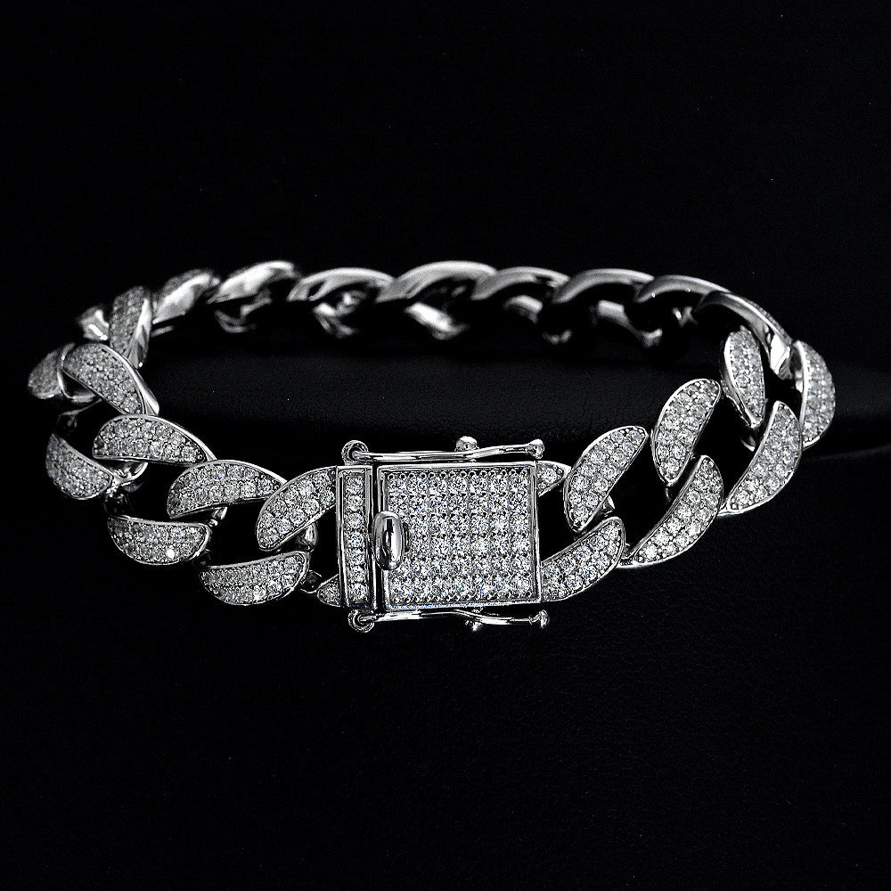 Cuban Link Diamond Bracelet - HERS