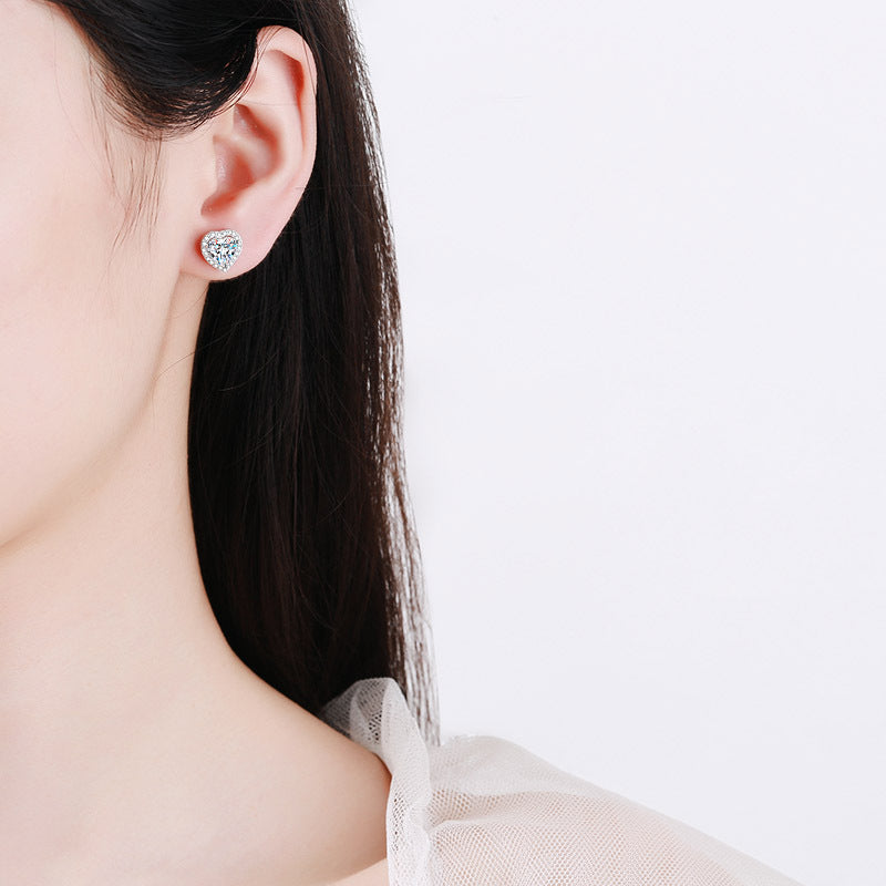 4 Carat Moissanite Earrings - HERS