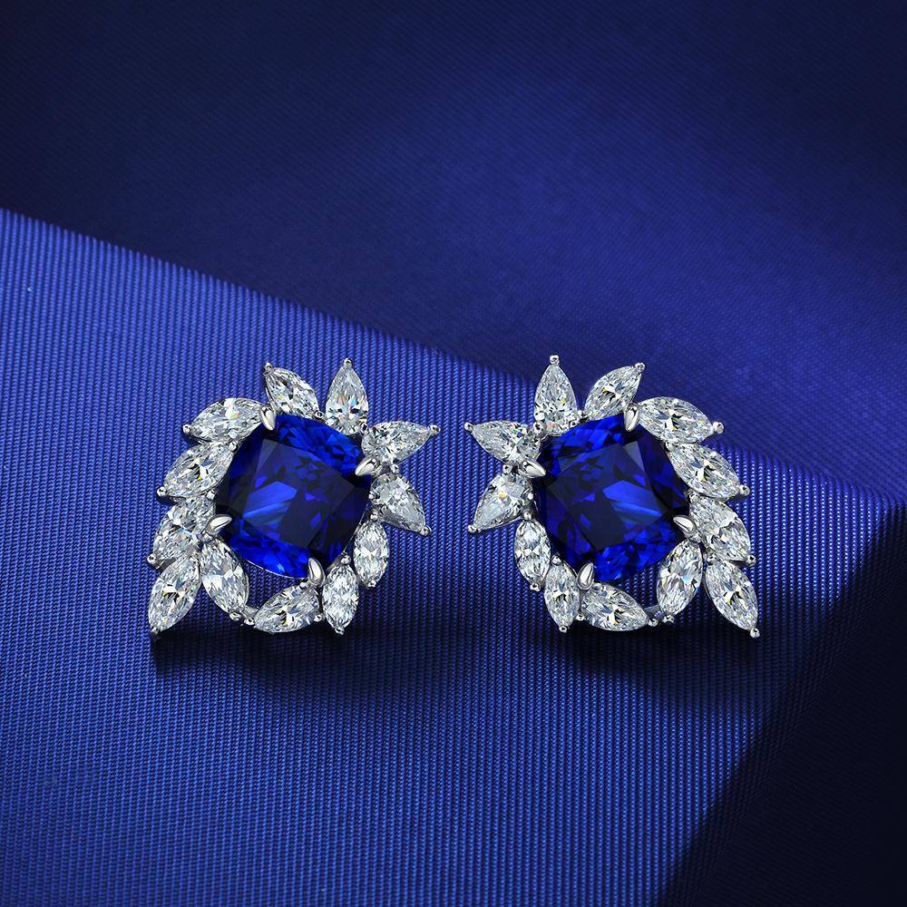 Sapphire Stud Earrings - HER'S