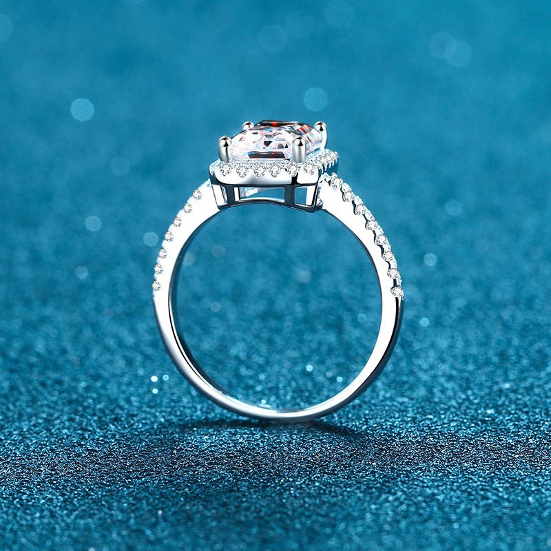 Radiant Cut Moissanite Engagement Ring