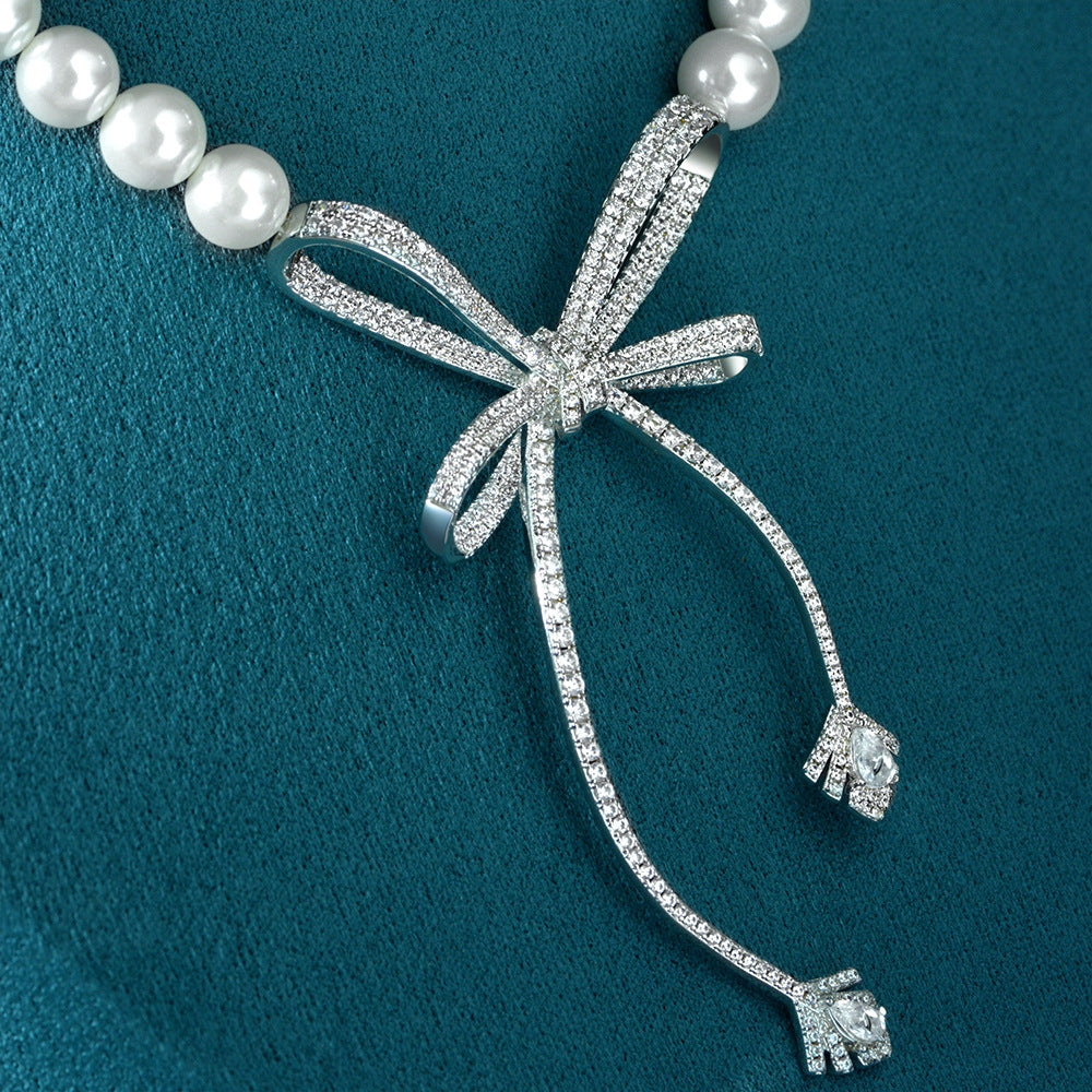 Butterfly Pearl Necklace - HERS