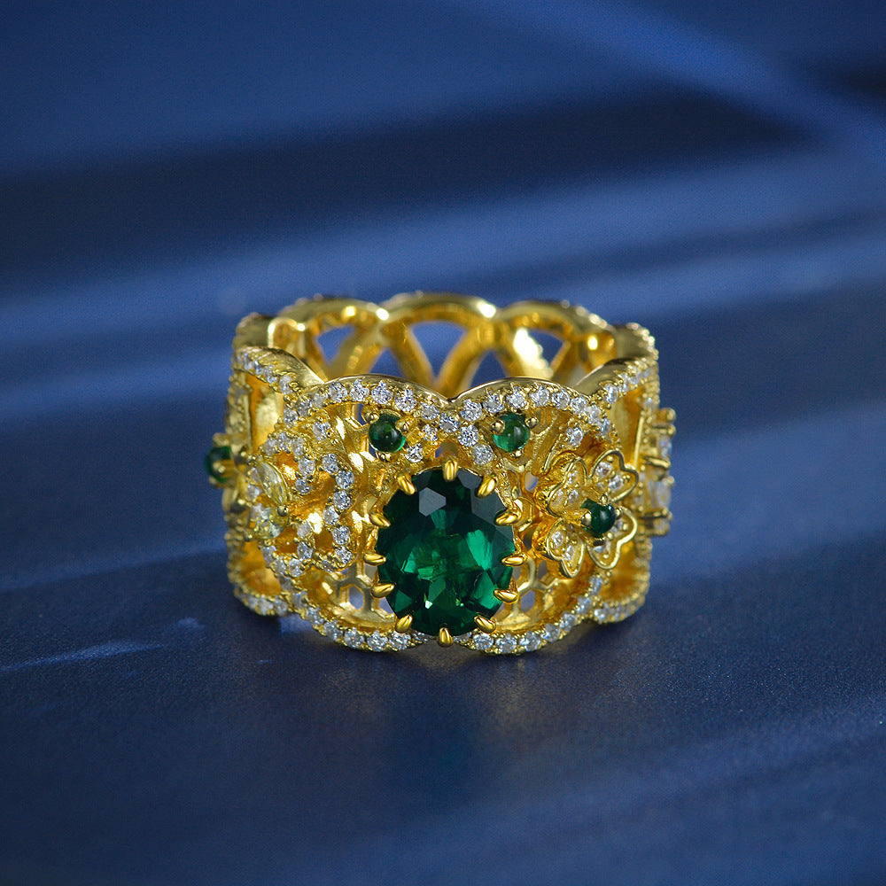 Emerald Antique Ring - HERS