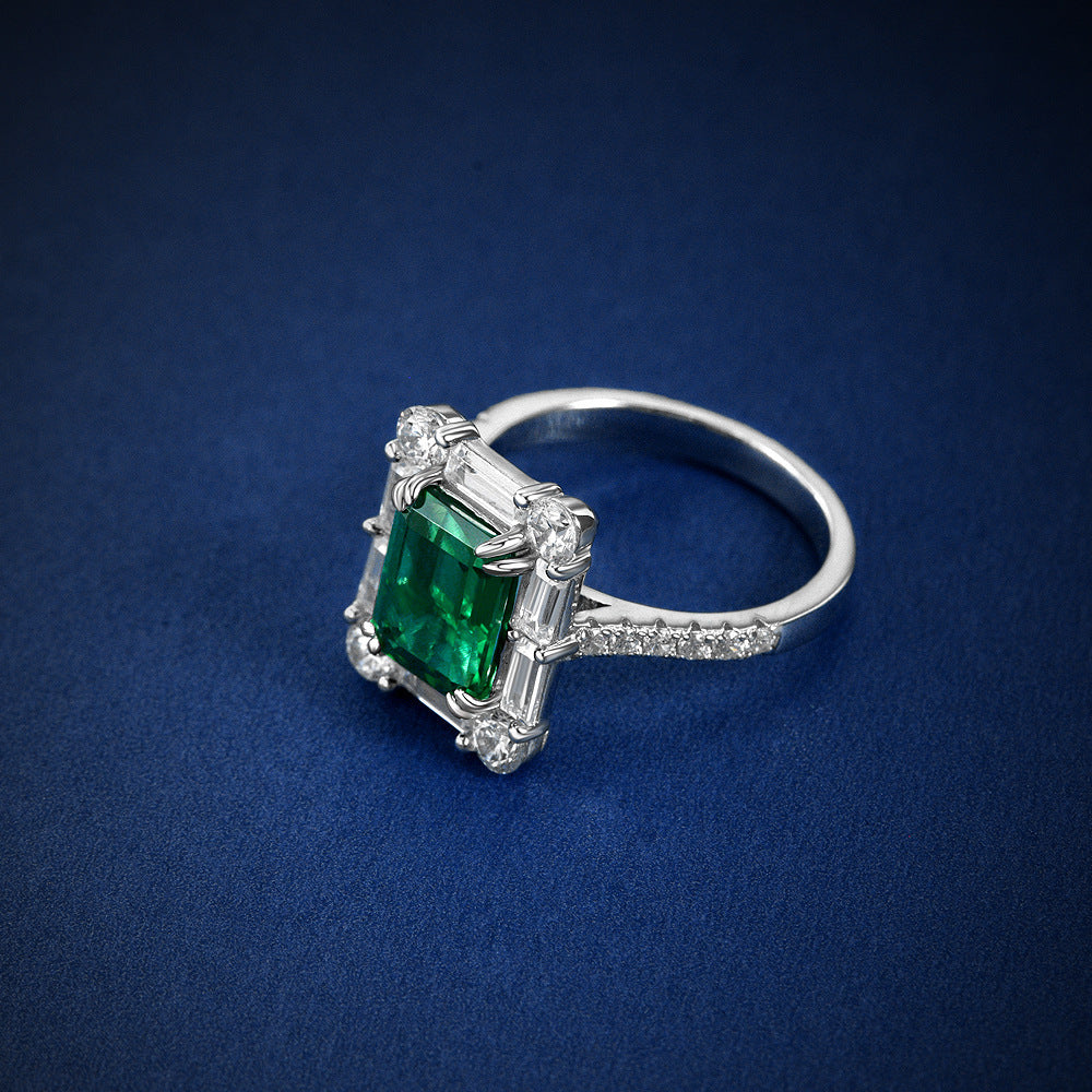 Rectangle Emerald Ring