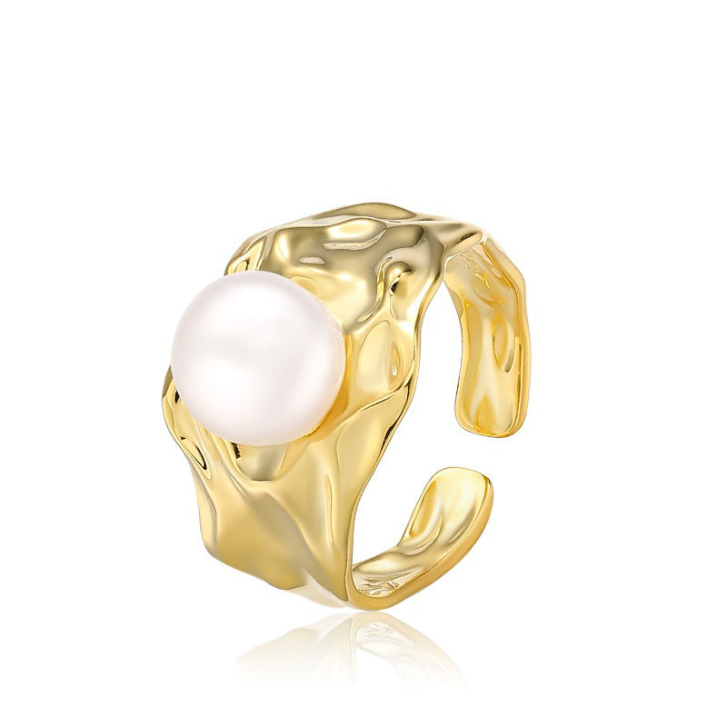 Art Deco Pearl Ring - HERS