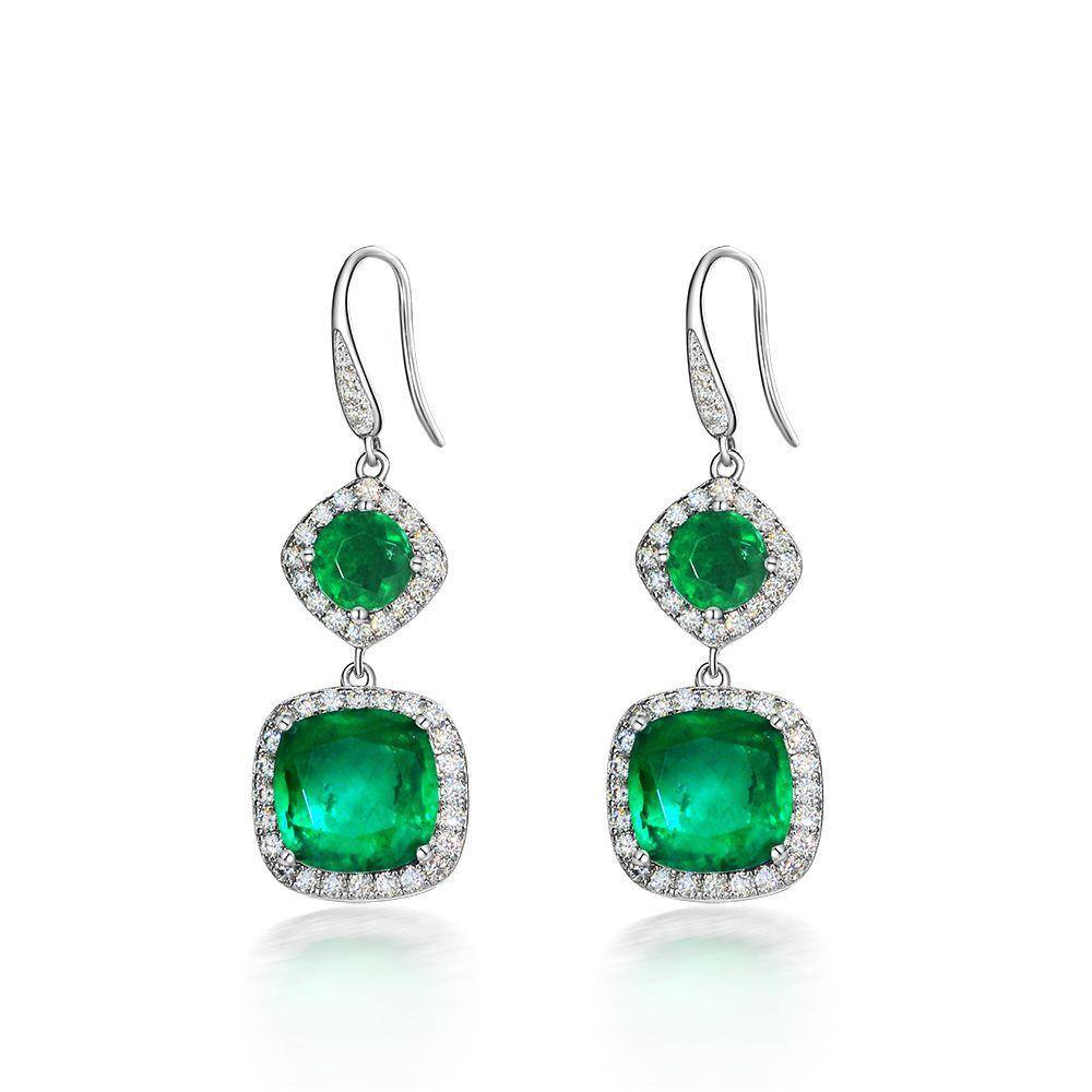 Emerald Drop Earrings - HERS