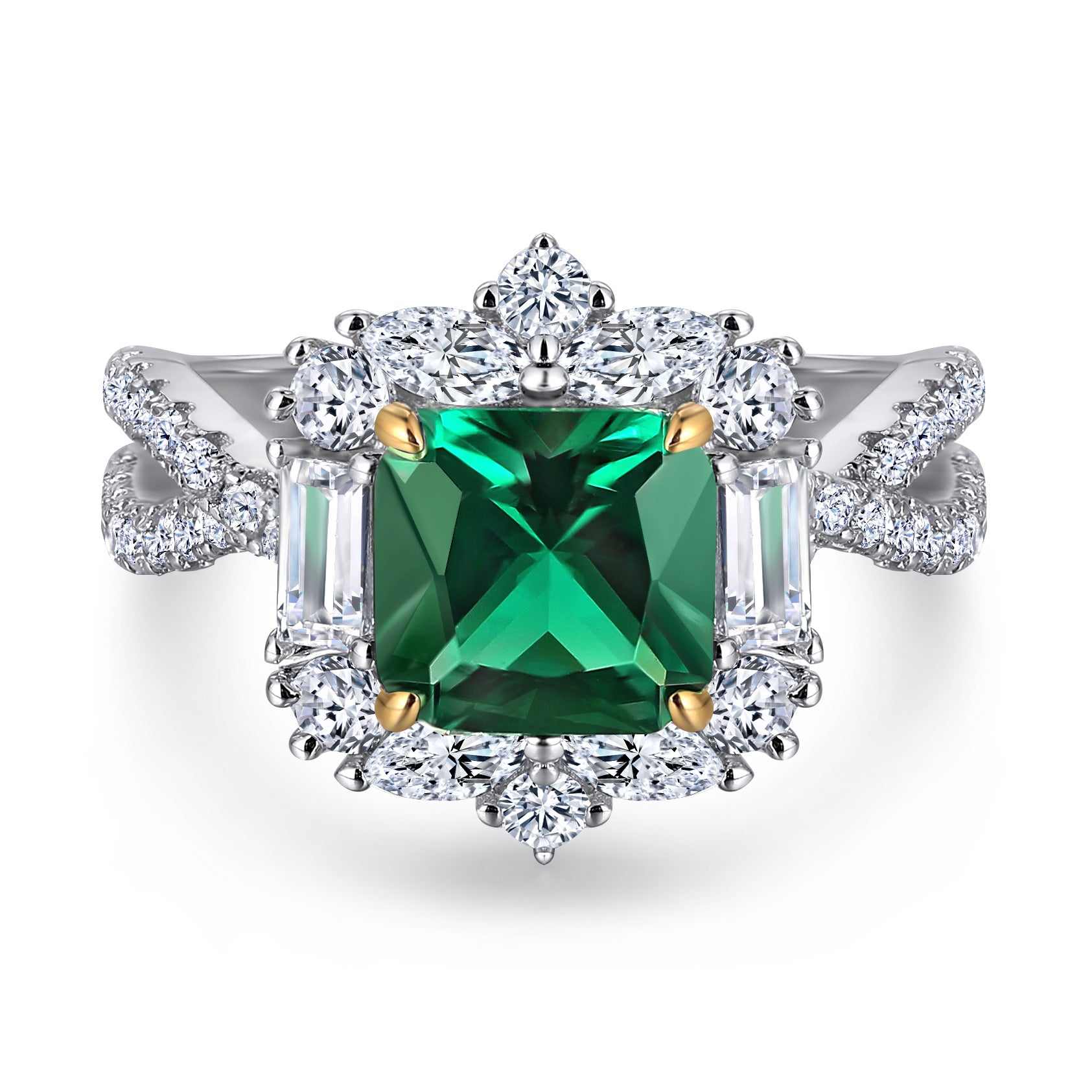 Antique Art Deco Emerald Ring - HERS