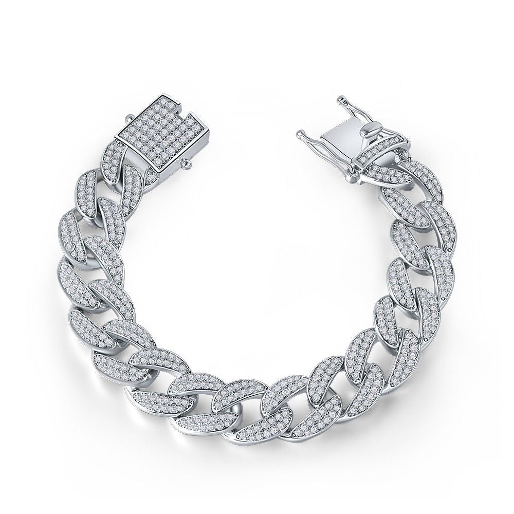 Cuban Link Diamond Bracelet - HERS