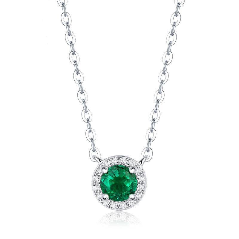 Emerald Diamond Necklace - HERS