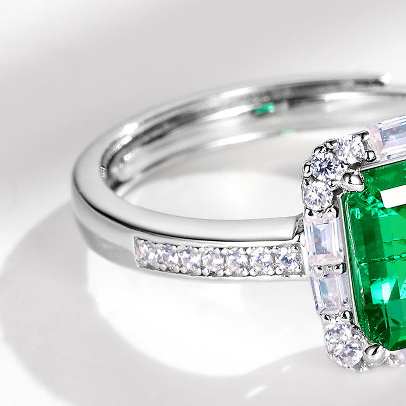 Rectangle Emerald Engagement Rings