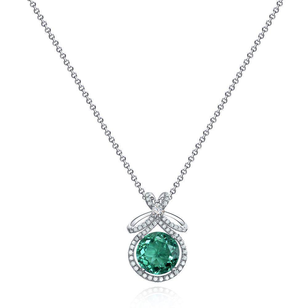 Dainty Emerald Necklace - HERS