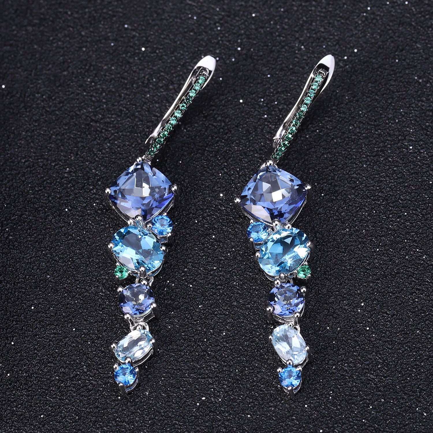 Blue Topaz Jewelry Set - HERS