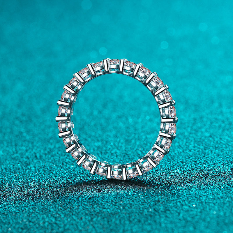 Moissanite Full Eternity Ring - HERS