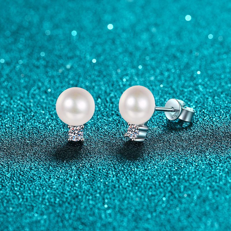 Real Pearl Earrings Studs