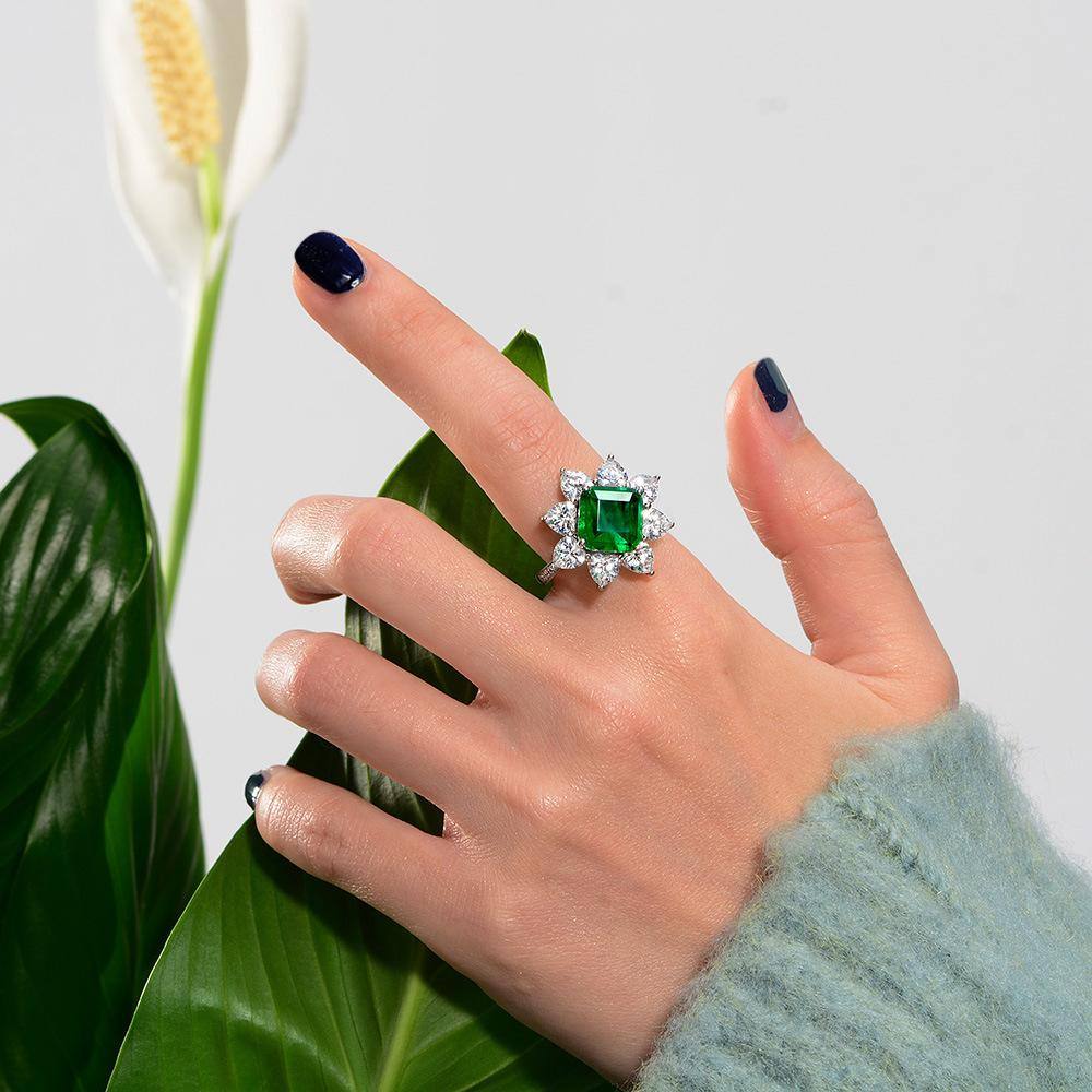 Diamond Emerald Ring - HERS