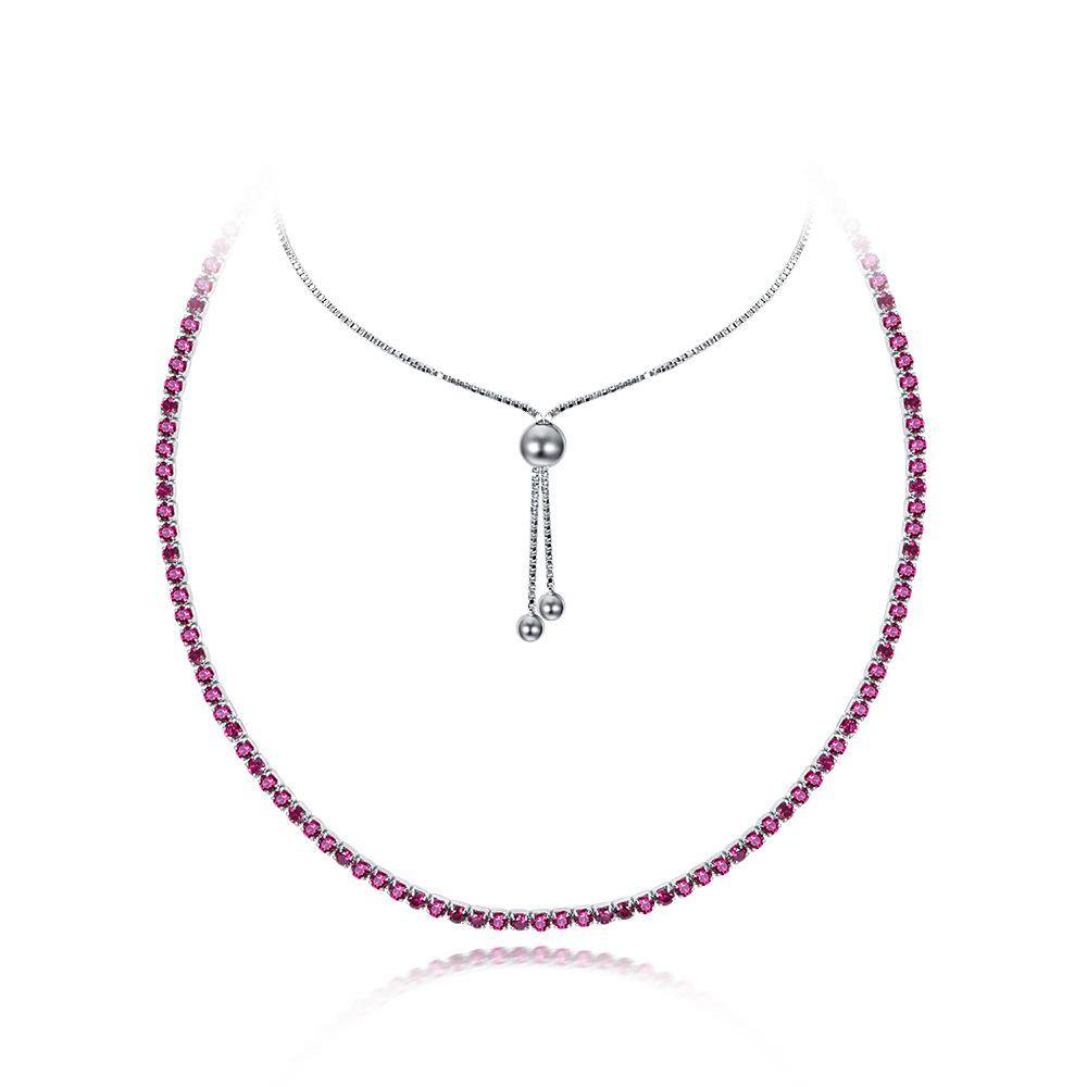 Adjustable Ruby Necklace - HER'S